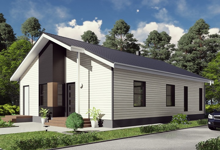 Prefabricated House 109 - prefabricated ranch-style inspired house