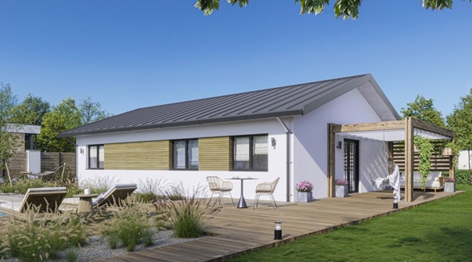 A modern prefab home perfect for families seeking fast construction.