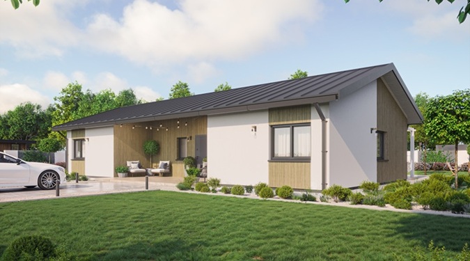 Explore a modern prefab home designed for efficiency, affordability, and modern living.