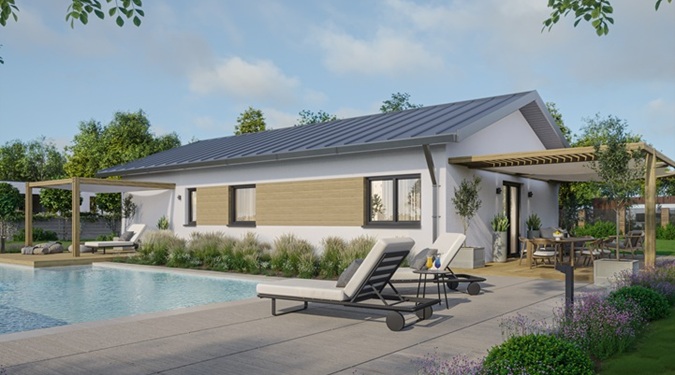 Explore a modern prefab home designed for efficiency, affordability, and modern living.